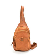 Load image into Gallery viewer, BZNA Bag Sacha cognac braun Italy Designer Gürteltasche Bauchtasche Fanny Bag - B Z N A
