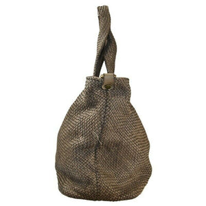 BZNA Bag Sana Taupe Italy Designer Damen Handtasche Schultertasche Tasche - B Z N A