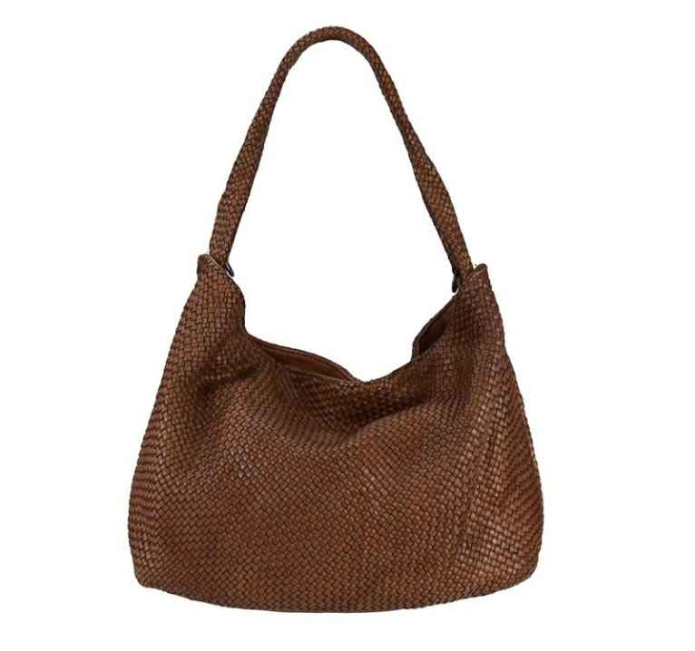 BZNA Bag Sanja cognac Italy Designer Damen Handtasche Schultertasche Tasche