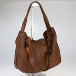 Load image into Gallery viewer, BZNA Bag Sanja cognac Italy Designer Damen Handtasche Schultertasche Tasche - B Z N A
