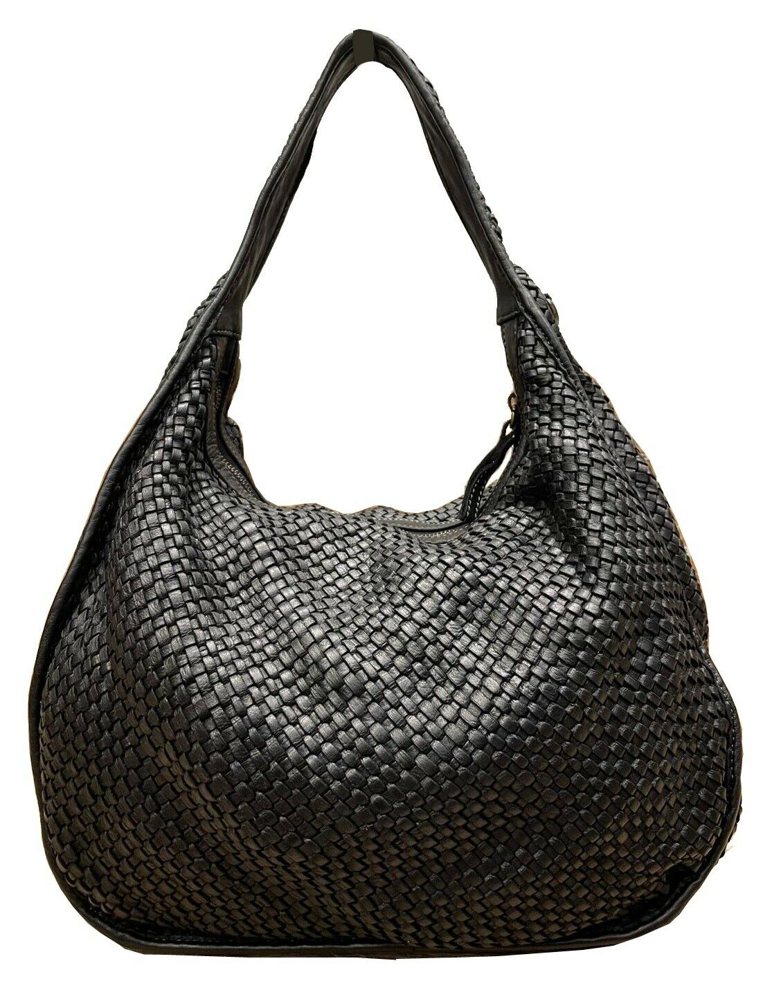 BZNA Bag Sanna Black Italy Designer Damen Handtasche Schultertasche Tasche Leder - B Z N A