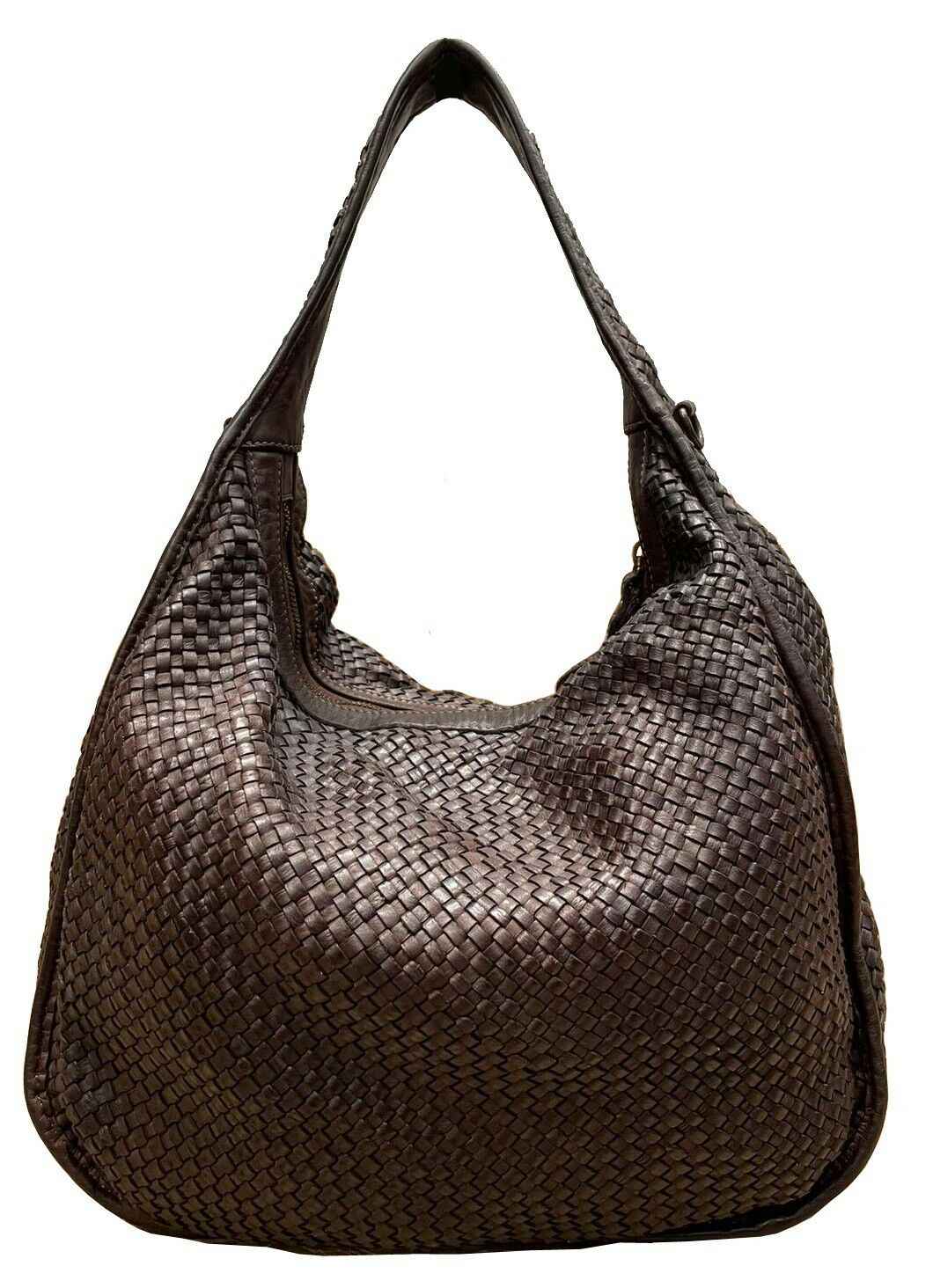 BZNA Bag Sanna Braun Italy Designer Damen Handtasche Schultertasche Tasche
