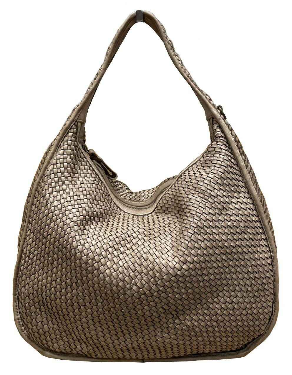 BZNA Bag Sanna Taupe Italy Designer Damen Handtasche Schultertasche Tasche Leder
