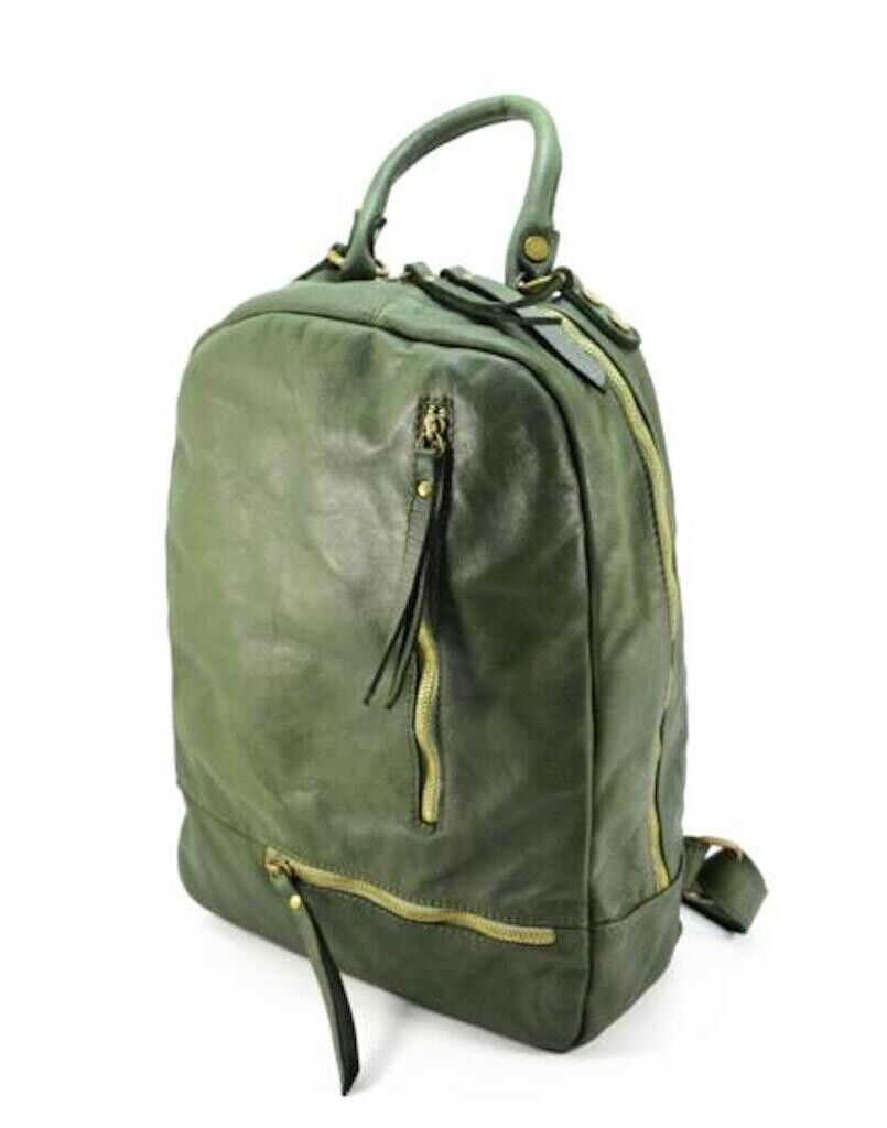 BZNA Bag Shane Grün Backpacker Designer Rucksack Handtasche Schultertasche - B Z N A