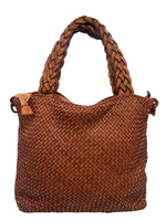 Load image into Gallery viewer, BZNA Bag Siana Cognac Italy Designer Damen Handtasche Tasche Leder Shopper - B Z N A
