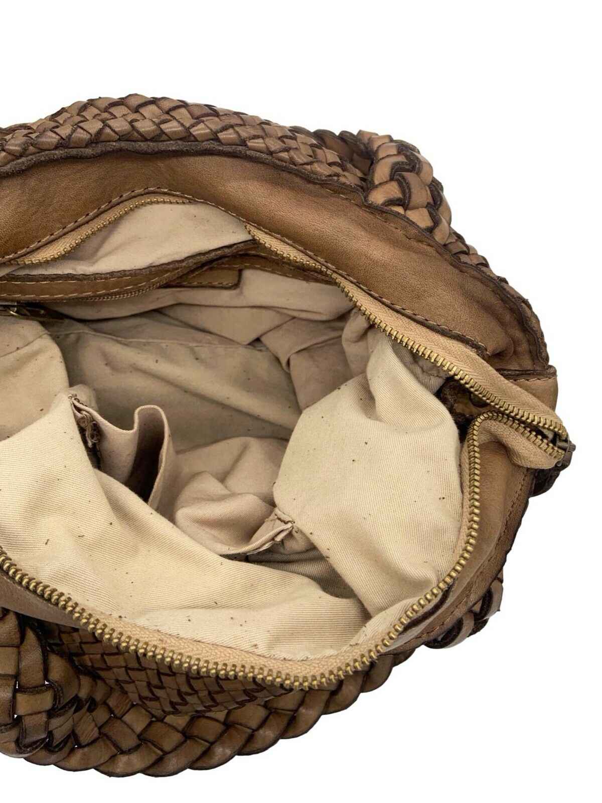BZNA Bag Siana Taupe Italy Designer Damen Handtasche Tasche Leder Shopper