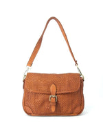 Load image into Gallery viewer, BZNA Bag Sil Cognac Umhängetasche Designer Clutch Ledertasche Schultertasche - B Z N A
