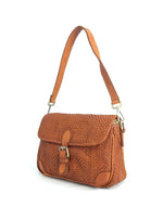 Load image into Gallery viewer, BZNA Bag Sil Cognac Umhängetasche Designer Clutch Ledertasche Schultertasche - B Z N A
