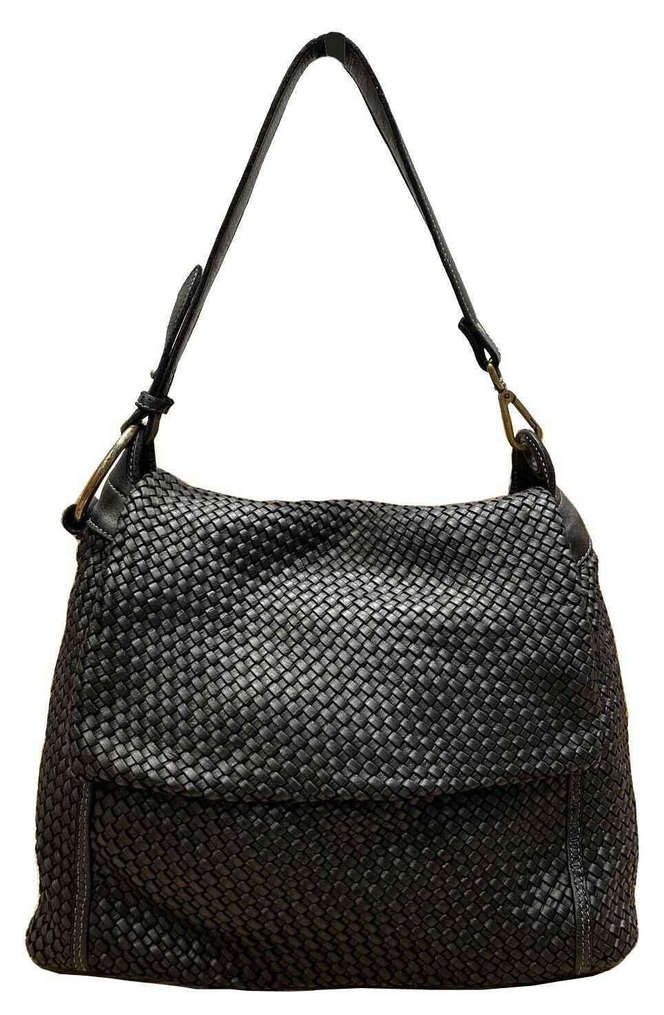 BZNA Bag Tarja Schwarz Italy Designer Messenger Damen Handtasche Schultertasche
