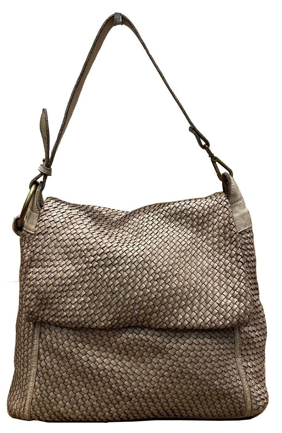 BZNA Bag Tarja Taupe Italy Designer Messenger Damen Handtasche Schultertasche - B Z N A