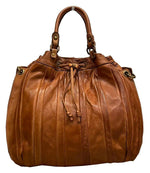 Load image into Gallery viewer, BZNA Bag Thora Cognac Italy Designer Damen Handtasche Schultertasche Tasche - B Z N A
