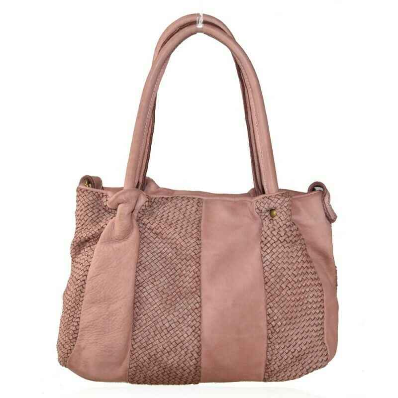 BZNA Bag Vesna rosa Italy Designer Messenger Damen Ledertasche Handtasche