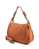 Load image into Gallery viewer, BZNA Bag Wini cognac italy Designer Leder Schulter Ledertasche Umhänge Tasche - B Z N A
