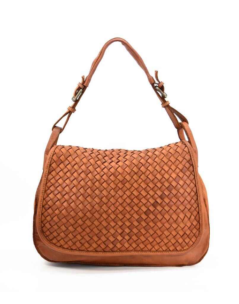 BZNA Bag Wini cognac italy Designer Leder Schulter Ledertasche Umhänge Tasche