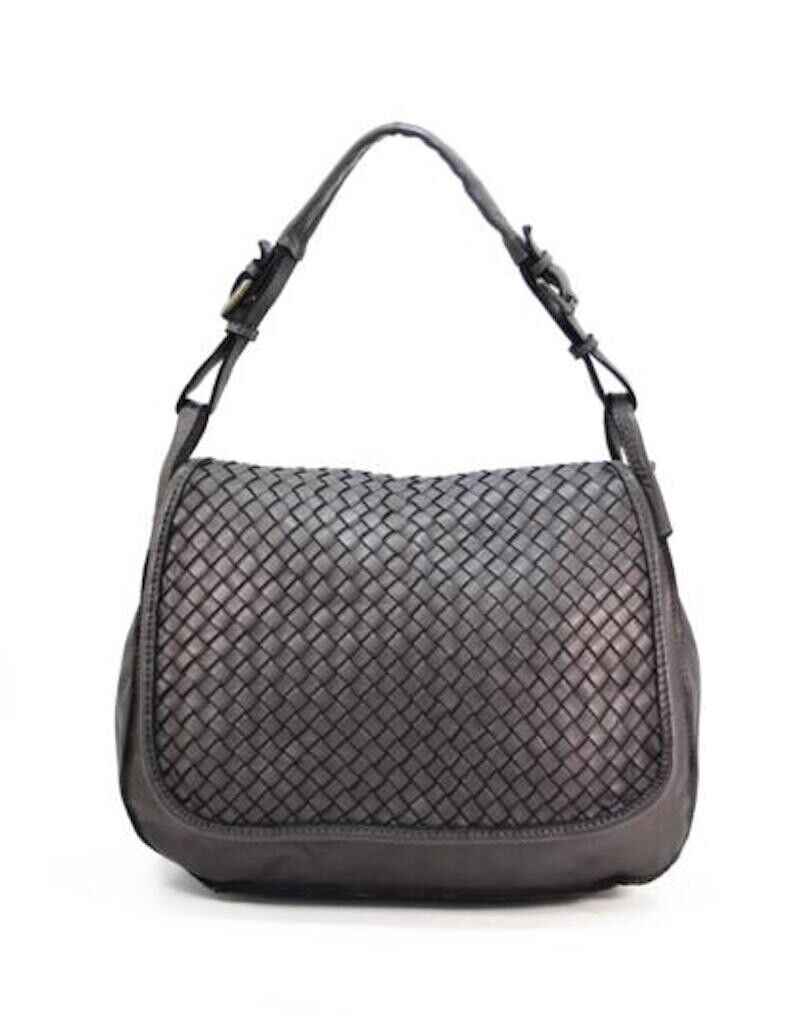 BZNA Bag Wini Schwarz italy Designer Leder Schulter Ledertasche Umhänge Tasche