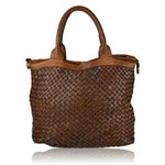 Load image into Gallery viewer, BZNA Bag Xenia cognac Italy Designer Damen Handtasche Tasche Leder Shopper - B Z N A
