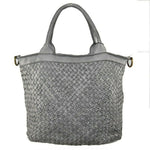 Load image into Gallery viewer, BZNA Bag Xenia Grau Italy Designer Damen Handtasche Tasche Leder Shopper - B Z N A
