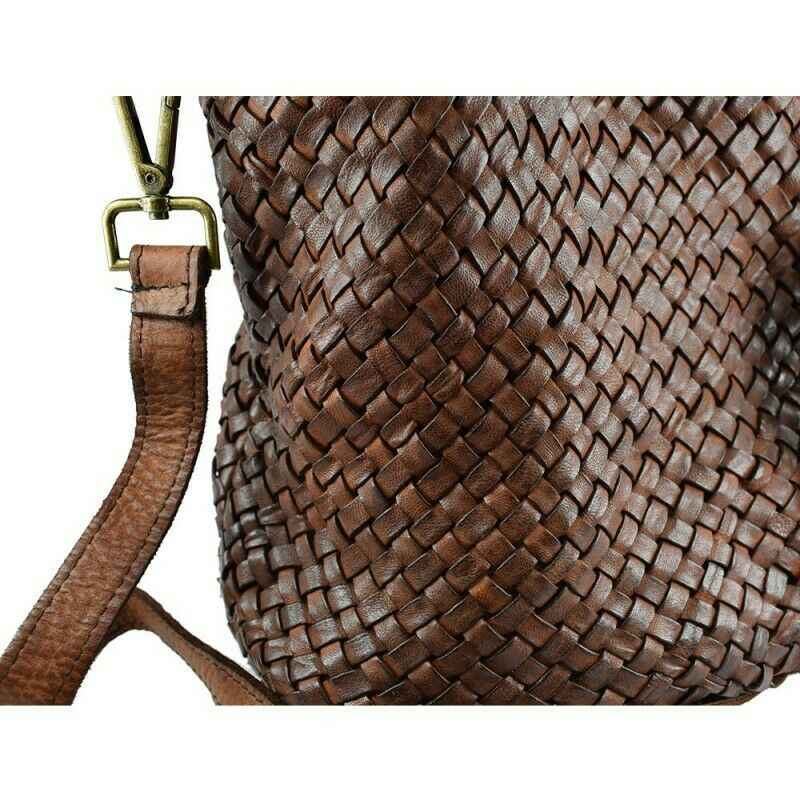 BZNA Bag Xenia Grün Italy Designer Damen Handtasche Tasche Leder Shopper