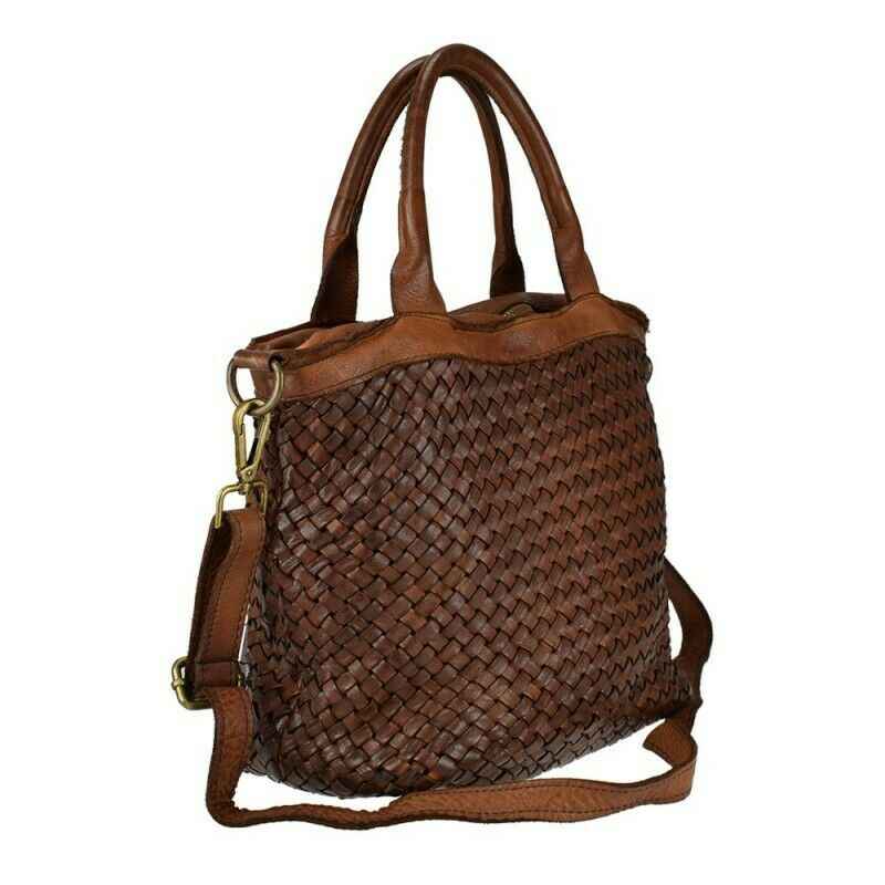 BZNA Bag Xenia Grün Italy Designer Damen Handtasche Tasche Leder Shopper