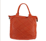 Load image into Gallery viewer, BZNA Bag Xenia Orange Italy Designer Damen Handtasche Tasche Leder Shopper - B Z N A
