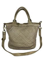 Load image into Gallery viewer, BZNA Bag Xenia Taupe Italy Designer Damen Handtasche Tasche Leder Shopper - B Z N A
