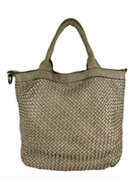 Load image into Gallery viewer, BZNA Bag Xenia Taupe Italy Designer Damen Handtasche Tasche Leder Shopper - B Z N A
