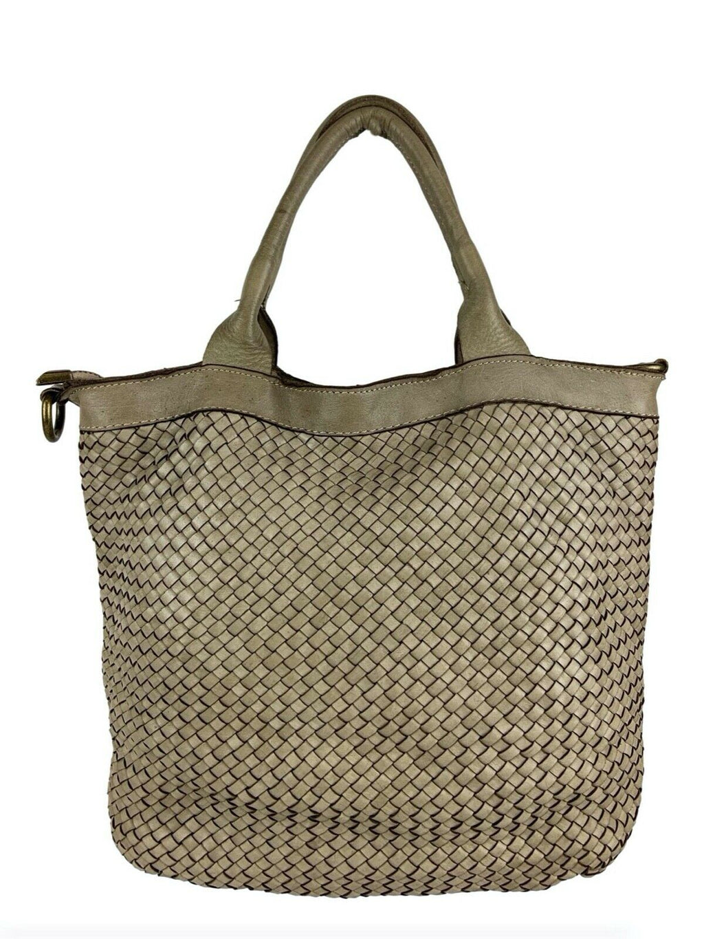 BZNA Bag Xenia Taupe Italy Designer Damen Handtasche Tasche Leder Shopper - B Z N A