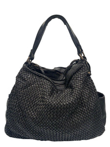 BZNA Bag Yuna Schwarz Italy Designer Damen Handtasche Schultertasche Tasche - B Z N A