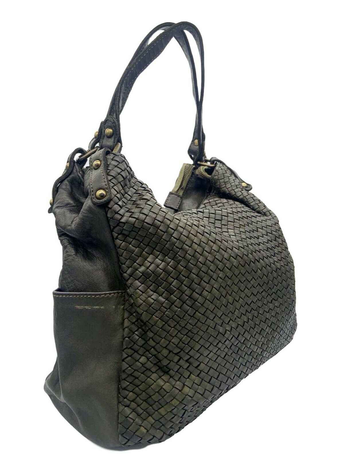 BZNA Bag Yuna Schwarz Italy Designer Damen Handtasche Schultertasche Tasche