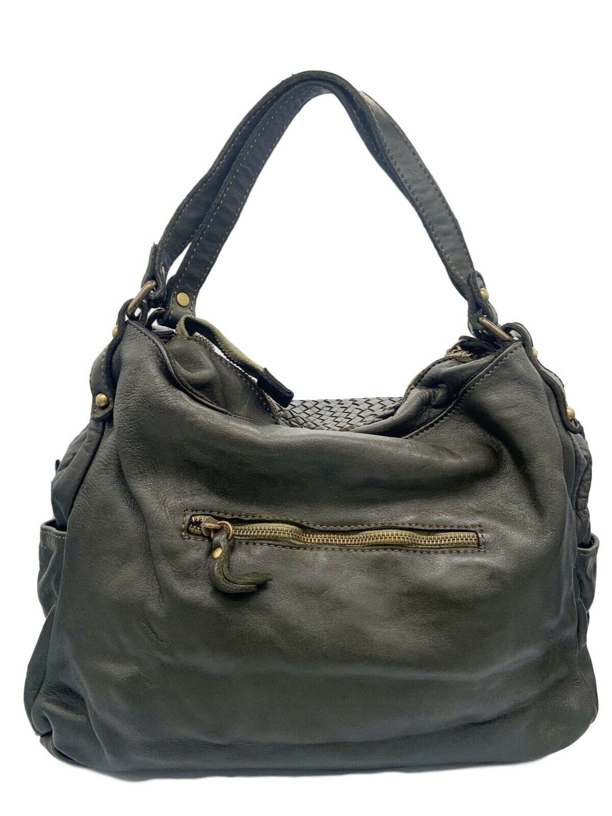 BZNA Bag Yuna Schwarz Italy Designer Damen Handtasche Schultertasche Tasche - B Z N A