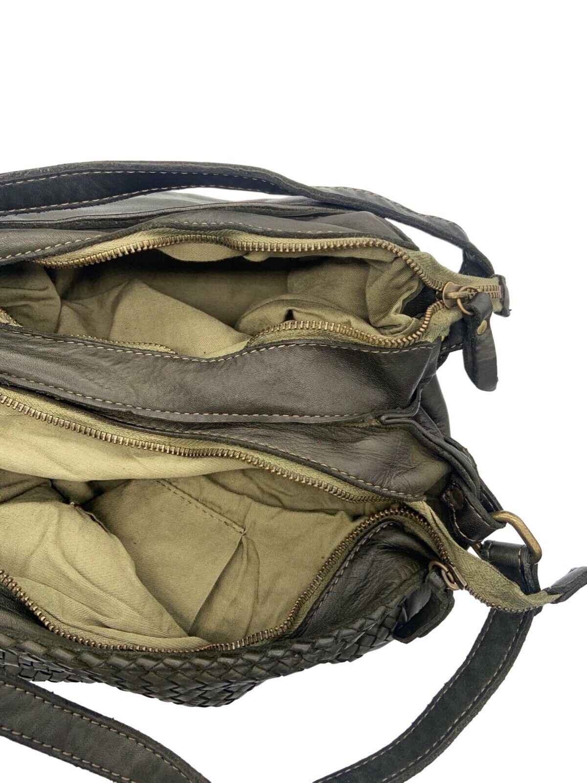 BZNA Bag Yuna Beige Italy Designer Damen Handtasche Schultertasche Tasche