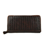 Load image into Gallery viewer, BZNA Berlin Daisy Braun Wallet Leather Leder Portemonnaie Geldbörse Clutch - B Z N A
