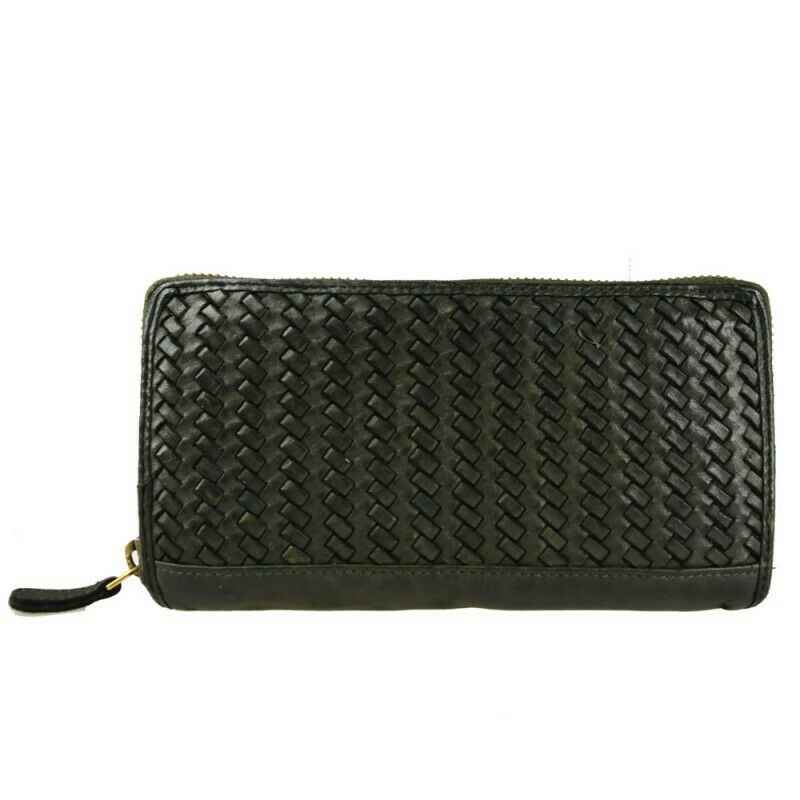 BZNA Berlin Daisy Grün Wallet Leather Leder Portemonnaie Geldbörse Clutch
