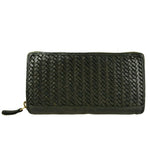 Load image into Gallery viewer, BZNA Berlin Daisy Grün Wallet Leather Leder Portemonnaie Geldbörse Clutch - B Z N A
