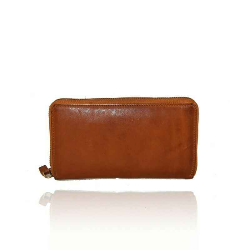 BZNA Berlin Filou Cognac B Wallet sheep Leather Leder Portemonnaie Geldbörse Neu