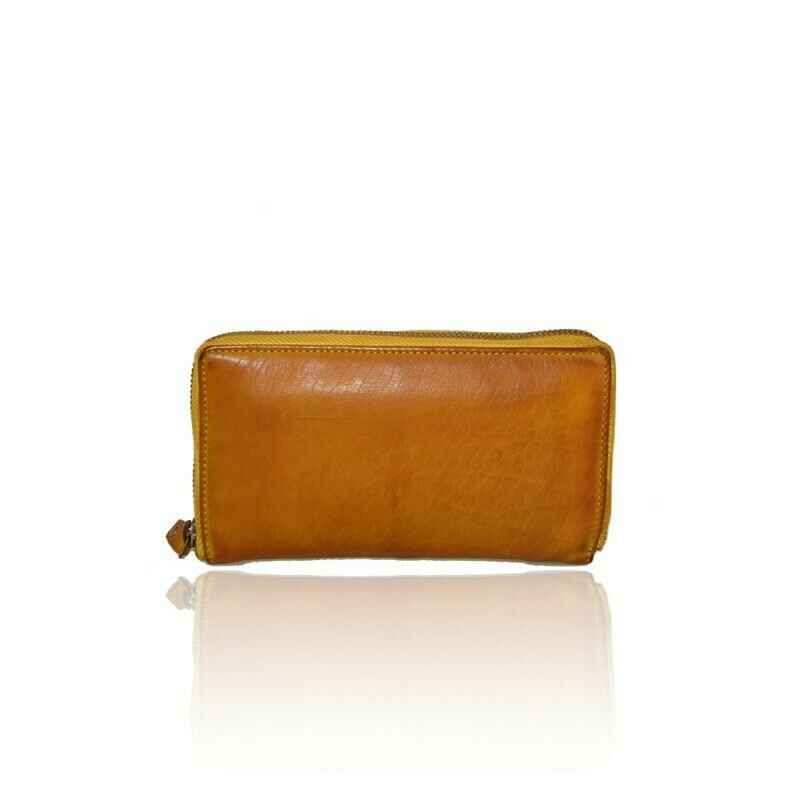 BZNA Berlin Filou Gelb Wallet sheep Leather Leder Portemonnaie Geldbörse Neu