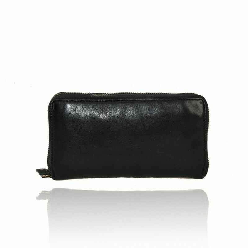 BZNA Berlin Filou Schwarz Wallet sheep Leather Leder Portemonnaie Geldbörse Neu