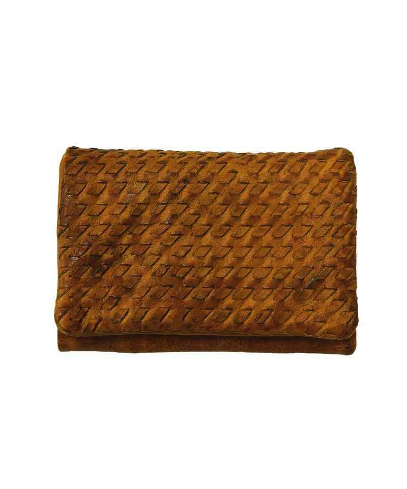 BZNA Berlin Frieda Cognac  Wallet Leather Leder Portemonnaie Geldbörse Clutch