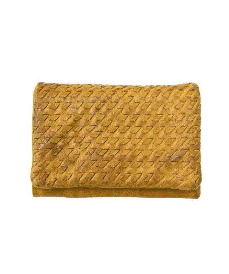 BZNA Berlin Frieda Gelb Wallet Leather Leder Portemonnaie Geldbörse Clutch