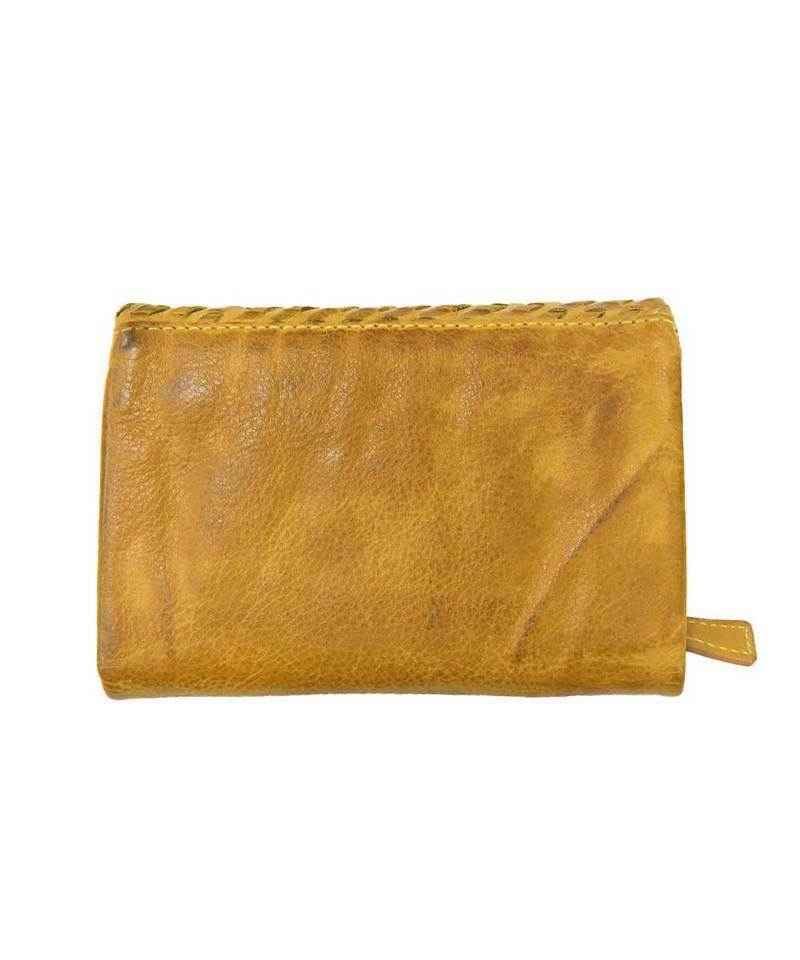 BZNA Berlin Frieda Gelb Wallet Leather Leder Portemonnaie Geldbörse Clutch
