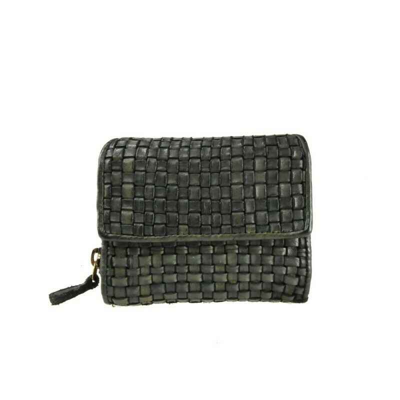 BZNA Berlin Gia Grün Wallet Leather Leder Portemonnaie Geldbörse Clutch