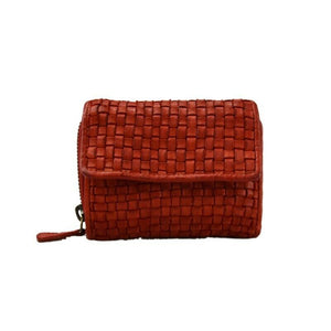 BZNA Berlin Gia Rot Wallet Leather Leder Portemonnaie Geldbörse Clutch - B Z N A