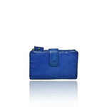 Load image into Gallery viewer, BZNA Berlin Lina Blau Wallet Leather Leder Portemonnaie Geldbörse Clutch - B Z N A
