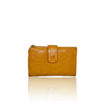 Load image into Gallery viewer, BZNA Berlin Lina Gelb Wallet Leather Leder Portemonnaie Geldbörse Clutch - B Z N A
