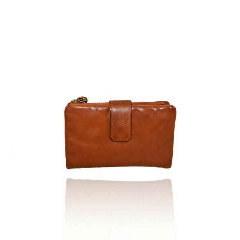 BZNA Berlin Lina Orange  Wallet Leather Leder Portemonnaie Geldbörse Clutch