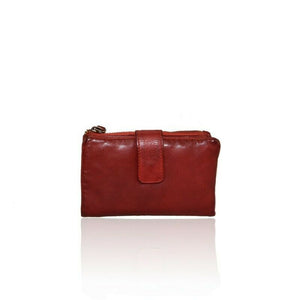 BZNA Berlin Lina Rot Wallet Leather Leder Portemonnaie Geldbörse Clutch - B Z N A