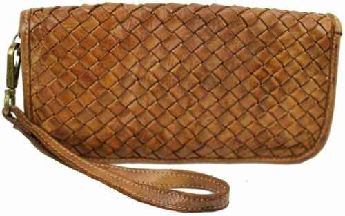 BZNA Berlin Mira cognac Wallet sheep Leather Leder Portemonnaie Geldbörse Clutch