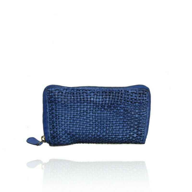 BZNA Berlin Naila Blau Wallet Leather Leder Portemonnaie Geldbörse Clutch