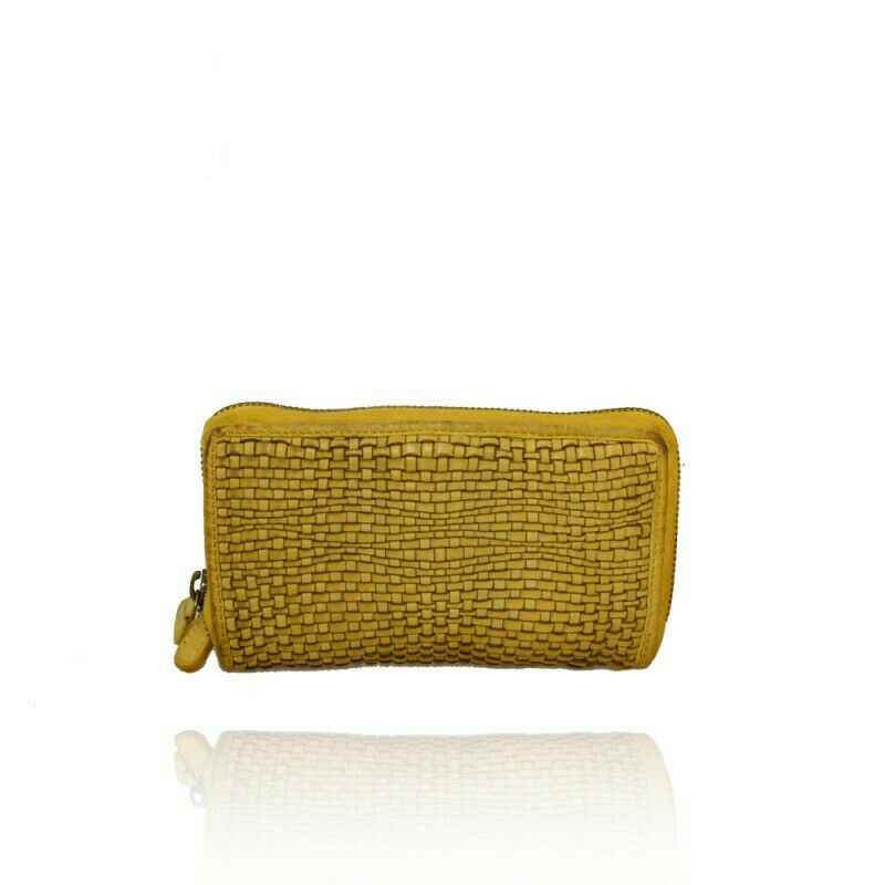 BZNA Berlin Naila Gelb Wallet Leather Leder Portemonnaie Geldbörse Clutch