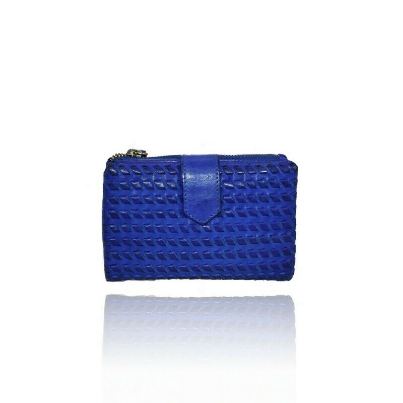 BZNA Berlin Paja Blau Wallet Leather Leder Portemonnaie Geldbörse Clutch - B Z N A